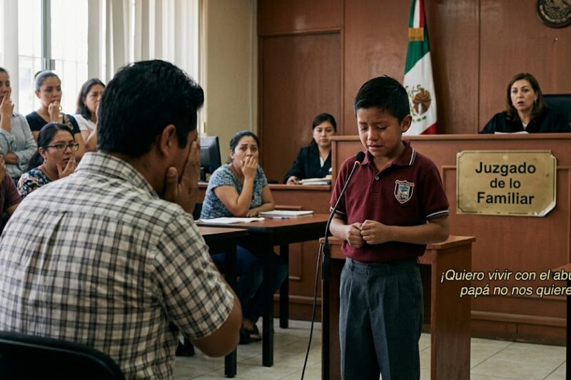 El juez les preguntó con quién querían vivir. La respuesta de mi hijo de 9 años dejó a todos en shock y hundió a su padre frente a todos…