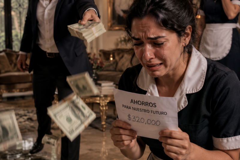 Mi esposo me engañó de la manera más cruel que una mujer puede imaginar. Me lanzó un fajo de billetes a la cara y me dijo que era para contratar a una empleada doméstica y liberarme de las tareas del hogar. Pero lo que él nunca sospechó fue que yo misma había estado actuando como esa empleada en secreto durante los últimos seis meses para ahorrar cada centavo para nuestro futuro.