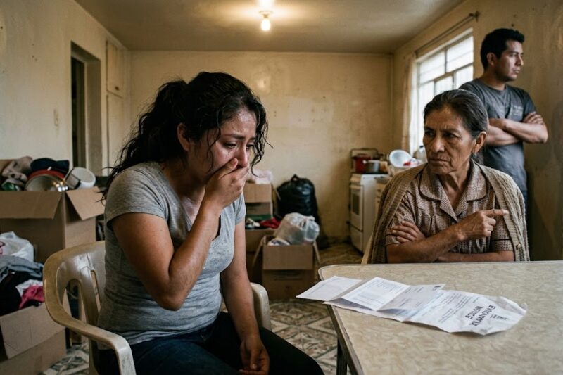 Me echaron de la casa el mismo día en que descubrí que mi suegro había vaciado por completo la cuenta bancaria conjunta. Mi esposo se quedó en silencio mientras yo lloraba, y mi suegra dijo con frialdad que yo no tenía derecho a reclamar nada en esa casa. Pero lo que realmente me dejó sin aliento no fue el dinero desaparecido, sino el nombre de la persona que lo recibió.