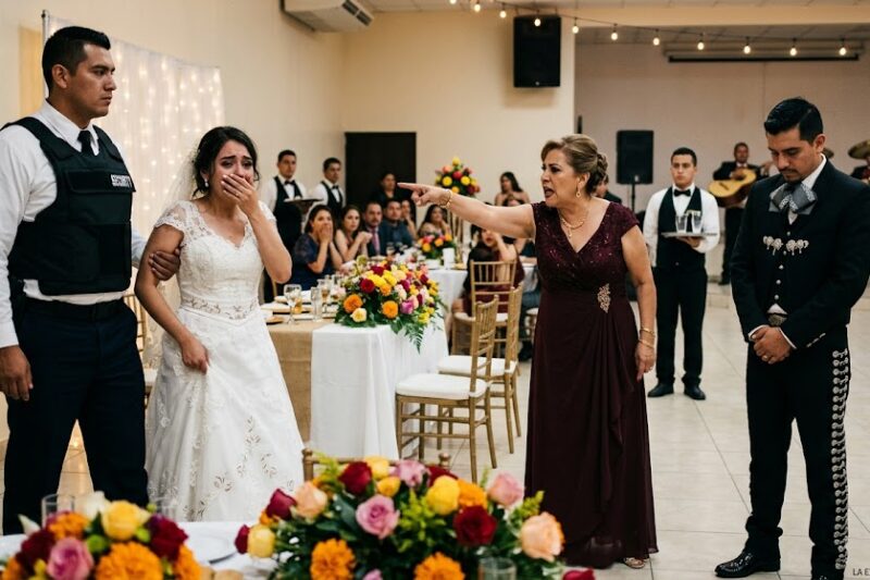 Me sacaron de mi propia boda como si yo fuera alguien que no tenía derecho a estar ahí. Mi suegra se paró en medio del salón y me señaló directamente a la cara, diciendo que yo no merecía entrar a su familia. Y el hombre al que estaba a punto de llamar esposo solo se quedó mirando, en silencio, como si todo lo que pasaba fuera completamente normal.