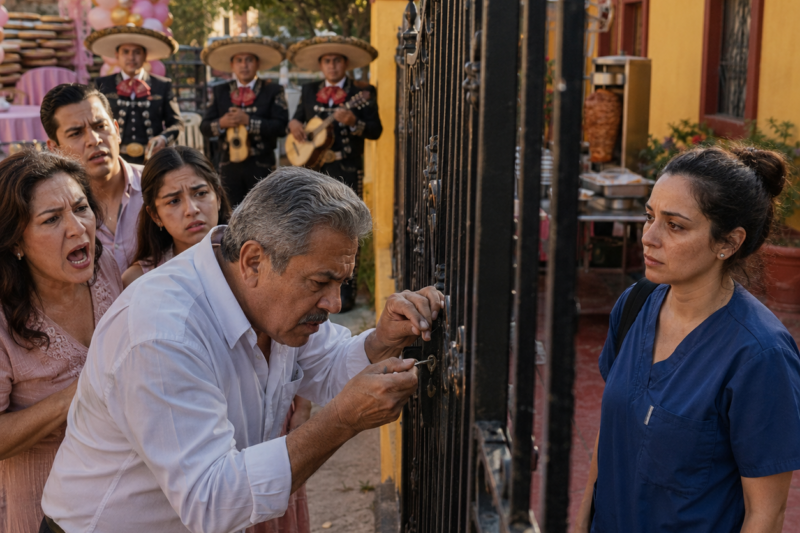 Mi mamá dijo que “una casa grande se comparte con la familia”, y mi papá ya había contratado mariachi, mesas y taqueros para invadir mi casa de descanso… hasta que la llave vieja giró una y otra vez sin abrir el portón