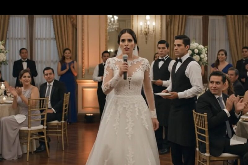 EN PLENA BODA, MI ESPOSO TOMÓ EL MICRÓFONO Y ANUNCIÓ QUE LE DARÍA A SU MADRE TODAS SUS PROPIEDADES Y 120 MIL PESOS AL MES… TODOS LO APLAUDIERON HASTA QUE TOMÉ EL MICRÓFONO Y DIJE UNA SOLA FRASE QUE LA DEJÓ AL DESCUBIERTO
