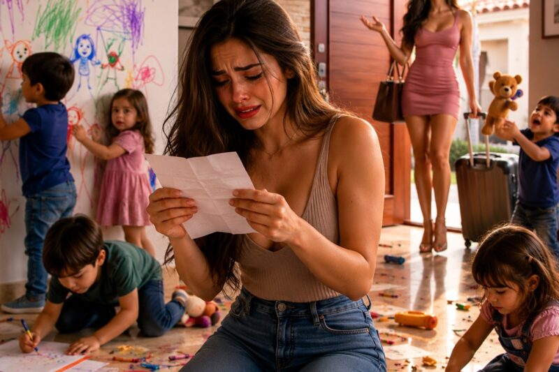 🚨 VOLVÍ DEL TRABAJO Y ENCONTRÉ A LOS 6 HIJOS DE MI HERMANA VIVIENDO EN MI CASA NUEVA… ¡ME DEJÓ UNA NOTA DICIENDO QUE LOS CUIDARA HASTA QUE NACIERA SU SÉPTIMO BEBÉ! LO QUE HICE DESPUÉS DEJÓ A TODA LA FAMILIA EN SHOCK 😱🏠👶