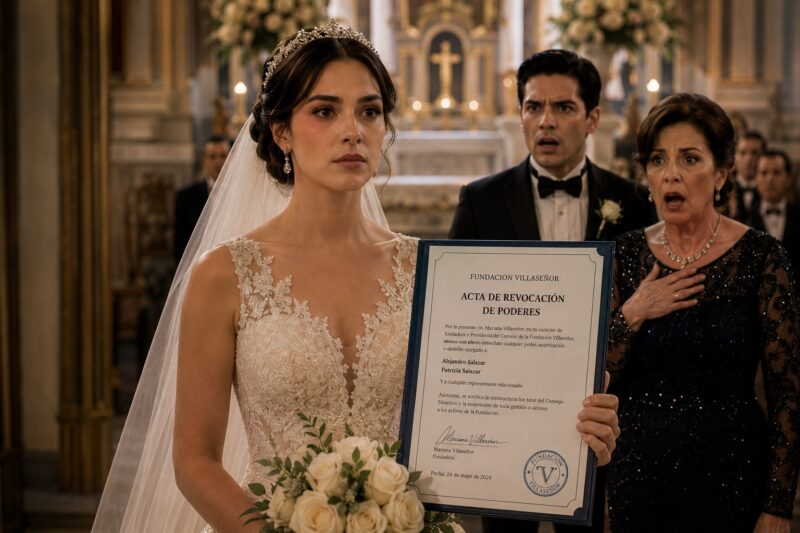 Una hora antes de mi boda escuché a mi prometido susurrarle a su madre: «No me importa ella… solo quiero su dinero». Me sequé las lágrimas, caminé hacia el altar y, en lugar de decir «Sí, acepto», pronuncié unas palabras que hicieron que mi suegra se llevara la mano al pecho en pleno salón…