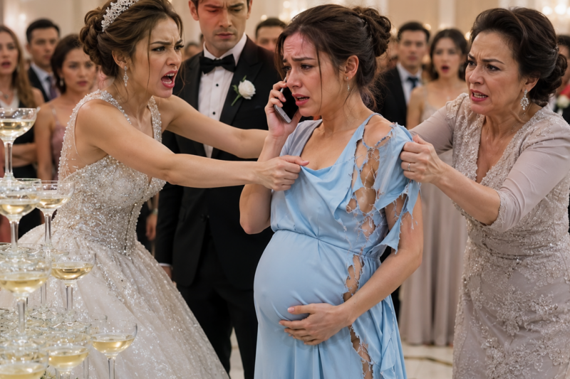 MI CUÑADA SIEMPRE ME LLAMÓ «MUERTA DE HAMBRE» Y «PARÁSITO INÚTIL». PERO EL DÍA DE SU BODA ME ACUSÓ DE ROBAR SU ANILLO DE DIAMANTES DE UN MILLÓN DE DÓLARES. DELANTE DE DOSCIENTOS INVITADOS, ELLA Y MI SUEGRA ME ARRANCARON EL VESTIDO MIENTRAS MI ESPOSO GUARDABA SILENCIO. YO NO LLORÉ. SOLO LLAMÉ A MI PADRE Y LE SUSURRÉ: «PAPÁ, DESTRÚYELOS».