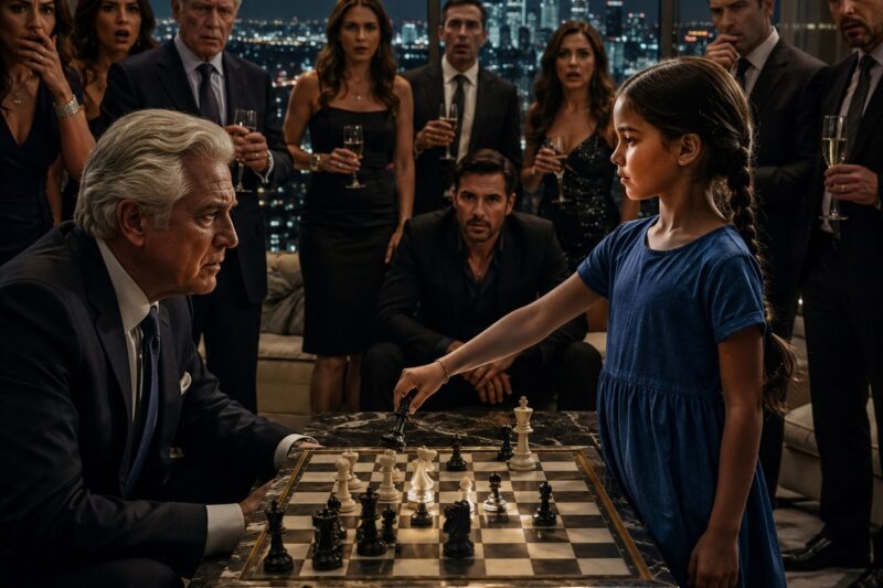 El magnate invitó a la hija de su empleada doméstica a jugar ajedrez para burlarse de ella… y jamás imaginó que aquel jaque mate destruiría su orgullo