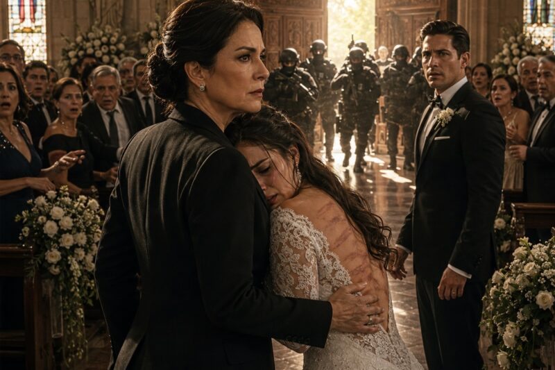 Cuando la Costurera Bajó el Cierre del Vestido de Novia de Mi Hija y Vi su Espalda Cubierta de Cicatrices de Látigo, la Copa de Champaña Cayó de Mis Manos y se Hizo Pedazos. Ella Suplicó que No Cancelara la Boda Porque el Padre Multimillonario de su Prometido Podía Destruir a Nuestra Familia y Enviar a su Hermano a Prisión.