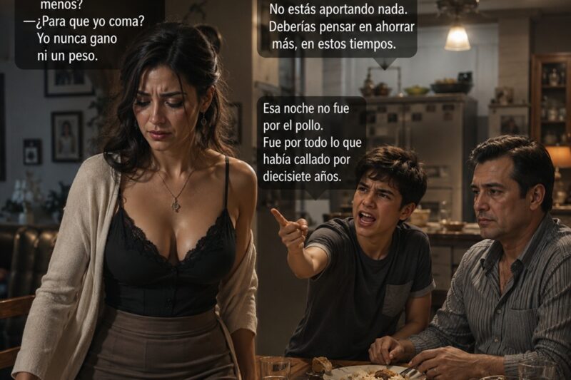Mi Propio Hijo Me Humilló Por Un Simple Trozo de Pollo… Me Levanté en Silencio, Sin Imaginar que Aquello Sería el Inicio de una Pesadilla…