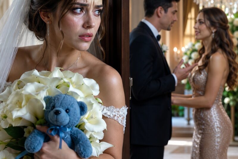 La novia llevó un osito azul al altar… y descubrió la traición que su prometido había planeado junto con su propia hermana
