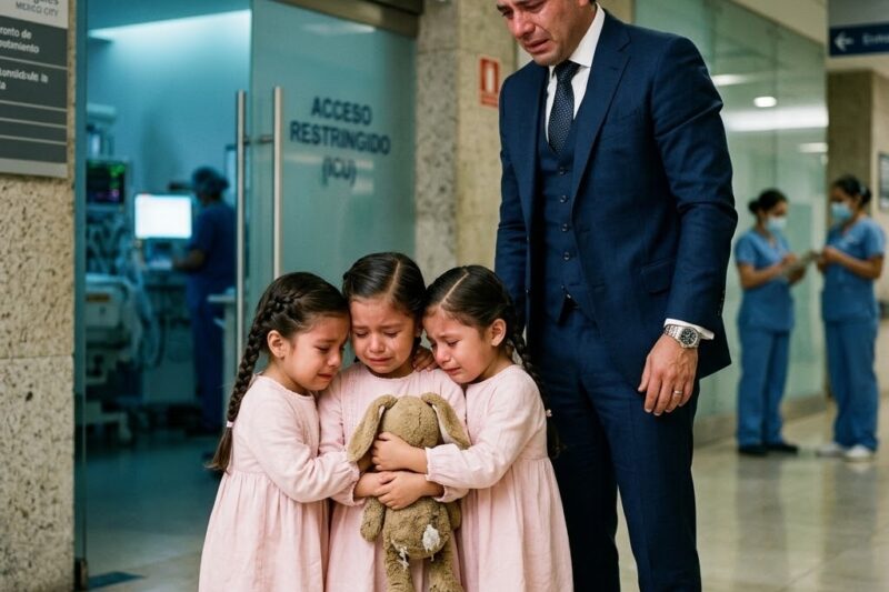 Millonario mexicano encontró a tres trillizas llorando en el hospital, y lo que ellas le dijeron lo dejó helado…