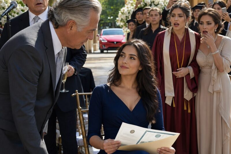 Mis Padres Siempre Me Llamaron “La Tonta” Mientras Mi Hermana Obtenía una Beca Completa en la UNAM. El Día de Su Graduación, Mi Padre Anunció Que Ella Heredaría Todo: Un Tesla Nuevo y una Mansión de 260 Millones de Pesos en Las Lomas. Yo Estaba Sentada al Fondo en Silencio…