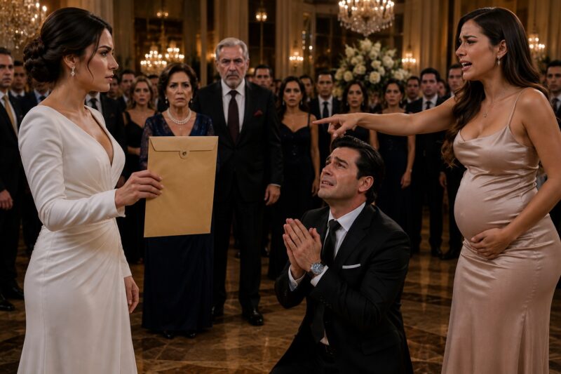 La amante se llevó una mano al vientre en medio de la fiesta de cumpleaños de mi esposo y anunció que estaba embarazada de su hijo.