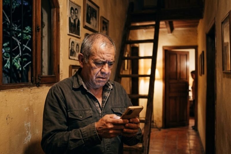 Mi Hijo Me Llamó a Medianoche: “Papá, Súbete al Tapanco Ahora. No le Digas Nada a Tu Yerno.”