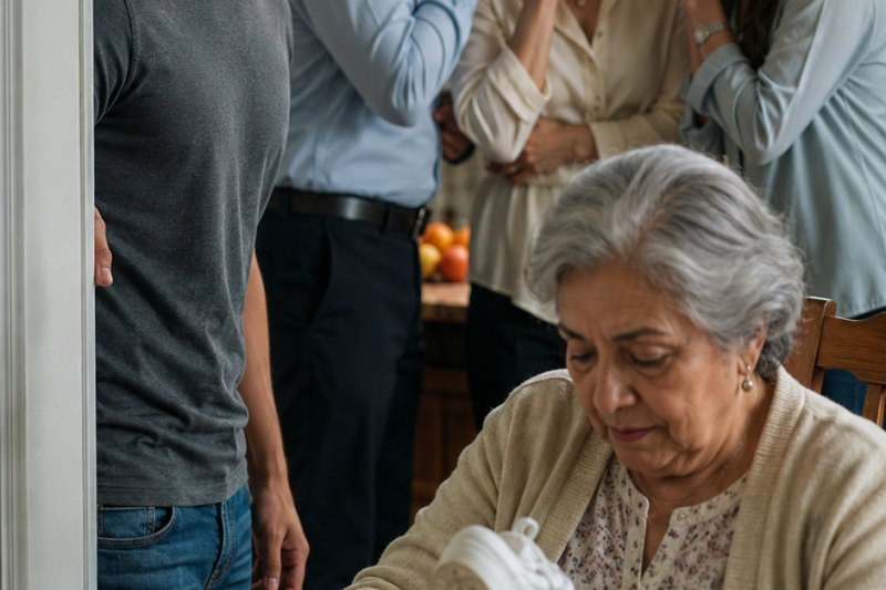 Mi abuela pagó 30 mil dólares por el viaje familiar a Europa, pero en el aeropuerto mi padre dijo que su boleto “no aparecía”. Todos bajaron la mirada… y en ese instante entendí que jamás pensaron llevarla con nosotros. Así que me quedé a su lado. Tres semanas después, cuando mi familia regresó, sus sonrisas desaparecieron al verme de pie junto a la mujer que nunca imaginaron.