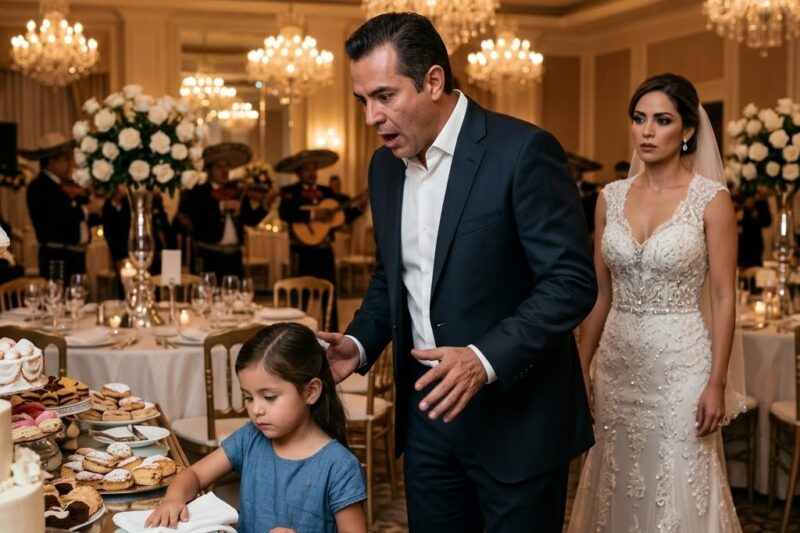 Un Millonario Vio a Su Hija de 5 Años Limpiando Mesas en Su Propia Boda