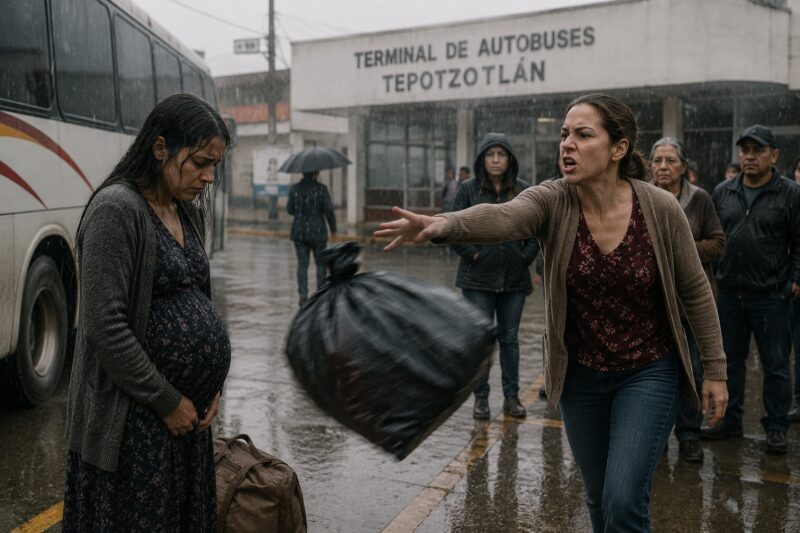 “Lárgate antes de que nazca ese niño, porque aquí no queremos herederos de muerto”, le escupió su cuñada a Inés, mientras le aventaba una bolsa negra con su ropa frente a la terminal de camiones de Tepotzotlán.