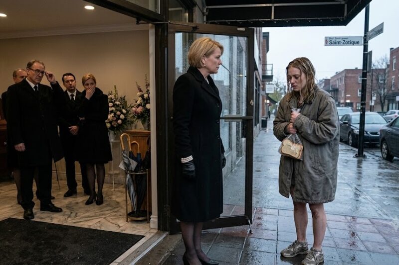 “¿Y ahora resulta que vienes a venderme lástima en la puerta del velorio?” le soltó Beatriz Luján a la muchacha empapada que sostenía una bolsa de pan duro contra el pecho. “Aquí no regalamos comida… y menos a desconocidas que traen la cara de una muerta.”