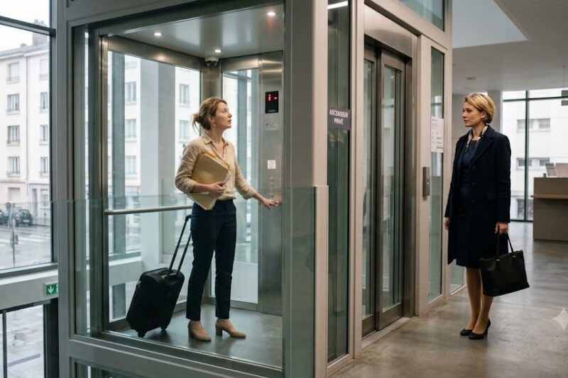Mi esposo activó la voz de su contadora en el elevador privado del departamento que, según él, había comprado “para salvar nuestro matrimonio”. Pero cuando yo dije mi nombre, la cabina me dejó encerrada entre dos pisos como si fuera una intrusa. No grité. Fui al SAT, congelé mi e.firma, cambié mi buzón tributario y le mandé la demanda de divorcio… porque esa torre en Santa Fe no era una infidelidad: era una jaula con vista a la ciudad.