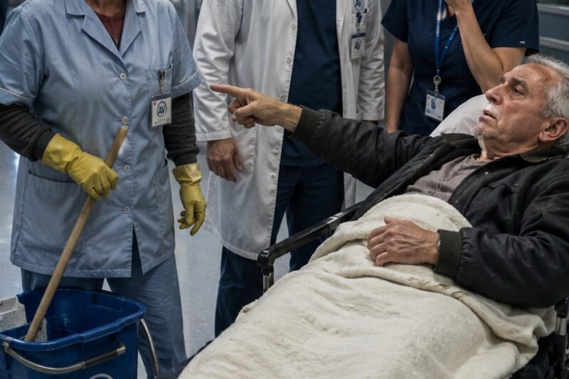 Todos se burlaban de la mujer de limpieza 💔🧹, hasta que un paciente de emergencia reveló su secreto 😱🚨……