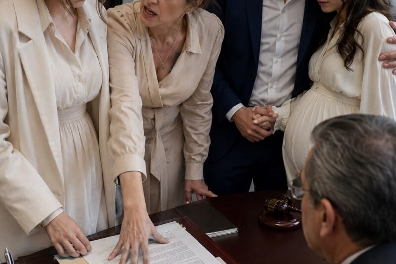 “Firma y no hagas un escándalo”, me dijo mi mamá frente al notario, mientras mi prometido sostenía la mano de mi prima embarazada. Todos querían que yo cediera mi departamento, mi boda y mi apellido. Lo que nadie sabía era que el sello rojo del expediente no estaba ahí por amor, sino por fraude.