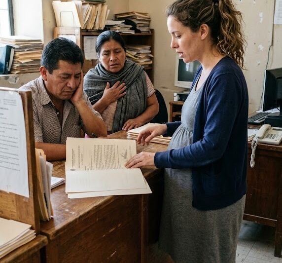 Le dijeron en voz baja en la oficina municipal de Tlaxiaco: que si firmaba ese papel, no solo compraba una casa… estaba comprando una carga que nadie en la sierra de Oaxaca había querido tocar en años. La miraron como si ya estuviera perdida antes de decidir. Y aun así, con cinco meses de embarazo y los zapatos gastados de tanto huir de deudas, ella solo preguntó cuánto costaba.