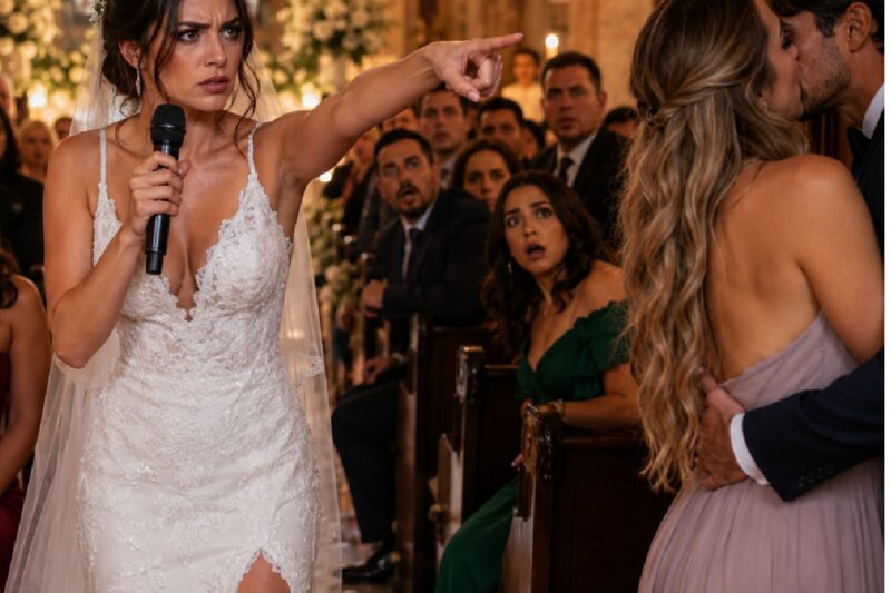 Descubrí a mi hermana besando a mi prometido detrás de la iglesia… mientras 148 invitados esperaban sentados a que yo caminara hacia el altar. Lo que hice después dejó a todos en shock…