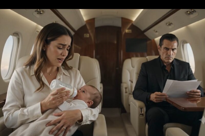 Alimenté a la Bebé Hambrienta de un Temido Jefe del Crimen en un Jet Privado… Entonces Él Me Miró a los Ojos y Dijo: «Ya No Puedes Volver a Casa»
