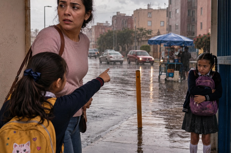 Le di refugio a la niña de mi vecina una noche de lluvia en Querétaro y hasta le serví un plato de sopa caliente — a la mañana siguiente, su mamá me transfirió 92 pesos junto con un horario de tareas, como si yo acabara de adoptar a su hija.