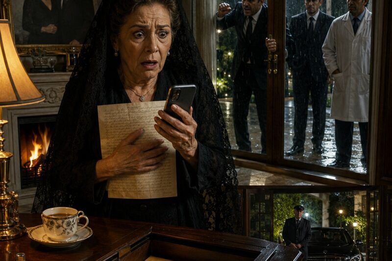 En Medio del Funeral de Mi Esposo, Mientras Mis Hijos Fingían Lágrimas Junto al Ataúd, Recibí un Mensaje: “Estoy Vivo. No Confíes en Ellos.”