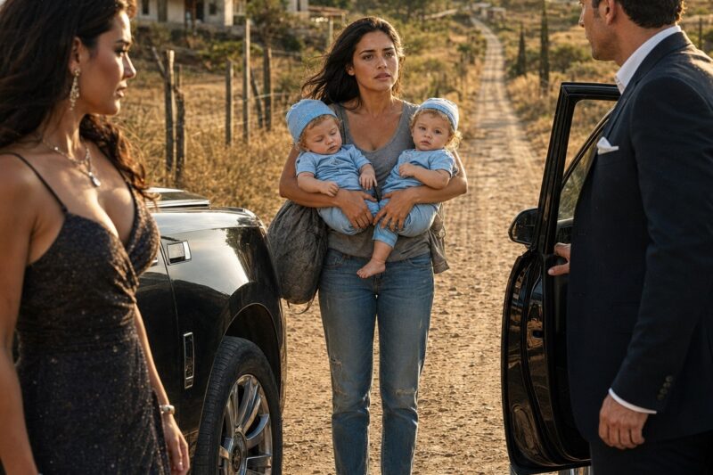 EL CEO SE BURLÓ DE SU EXESPOSA POR CAMINAR POR UN CAMINO RURAL CON BEBÉS GEMELOS… HASTA QUE UNA SOLA MIRADA DE ELLA REVELÓ UNA TRAICIÓN QUE HABÍA VIVIDO EN SU CASA DURANTE UN AÑO