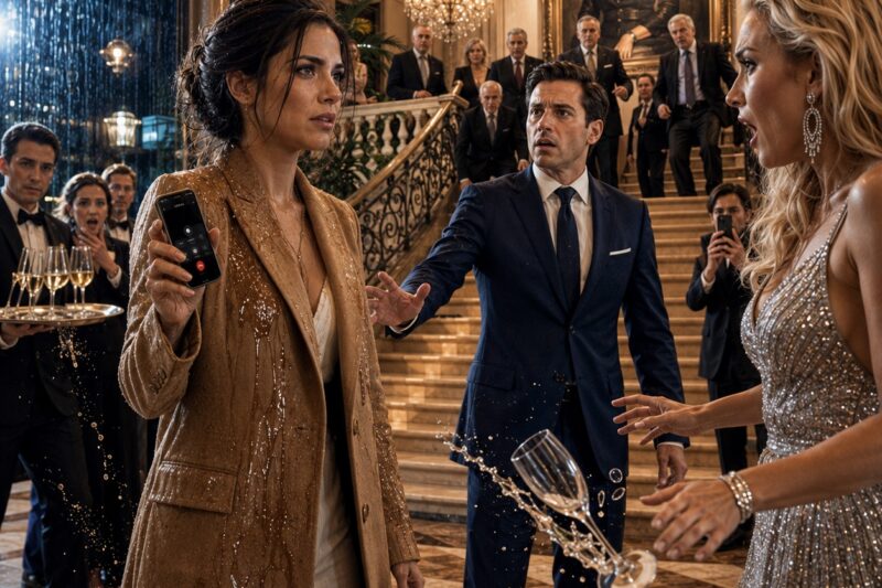 Una Invitada Me Arrojó Champaña Encima y Aseguró Que Su Prometido Dirigía Mi Hotel… Así Que Lo Mandé Llamar