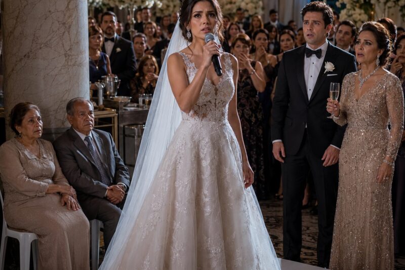 QUINCE MINUTOS ANTES DE MI BODA, ENCONTRÉ A MIS PADRES SENTADOS DETRÁS DE UNA COLUMNA EN DOS SILLAS DE PLÁSTICO, MIENTRAS LA FAMILIA RICA DE MI PROMETIDO OCUPABA LA PRIMERA FILA COMO SI FUERAN DE LA REALEZA. MI MADRE ME SUSURRÓ: “NO ARRUINES TU DÍA, HIJA”.