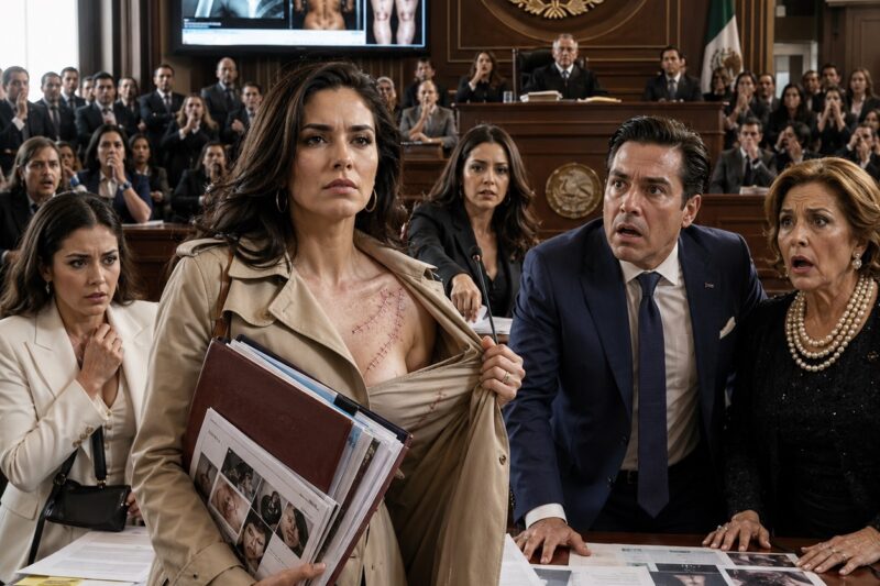 MI ESPOSO CREYÓ QUE YO ERA SOLO UNA AMA DE CASA DÉBIL, ALGUIEN A QUIEN PODÍA GOLPEAR, SILENCIAR Y CALUMNIAR PARA SIEMPRE. PERO EN EL TRIBUNAL ME PUSE DE PIE FRENTE AL JUEZ, ABRÍ MI ABRIGO Y MOSTRÉ LAS CICATRICES QUE ÉL HABÍA EXPLICADO CON MENTIRAS.