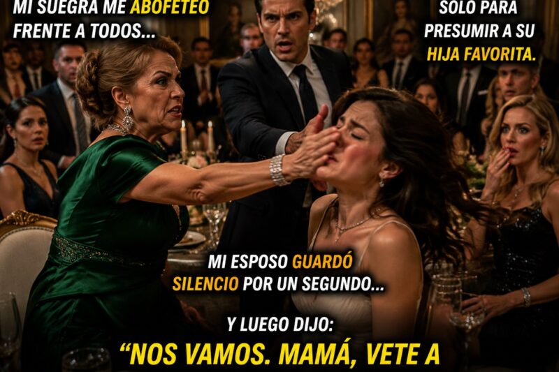 En Una Cena Familiar, Mi Suegra Me Abofeteó Frente A Todos Solo Para Presumir A Su Hija Favorita. Mi Esposo Guardó Silencio Por Un Segundo… Y Luego Dijo: “Nos Vamos. Mamá, Vete A Vivir Con Mi Hermano”