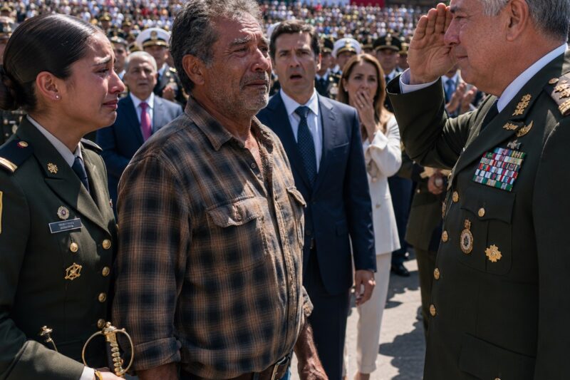 Lo Mandaron Hasta Atrás Por Ser Trailero… Pero Un General Lo Saludó Frente A Todos En La Graduación Militar De Su Hija