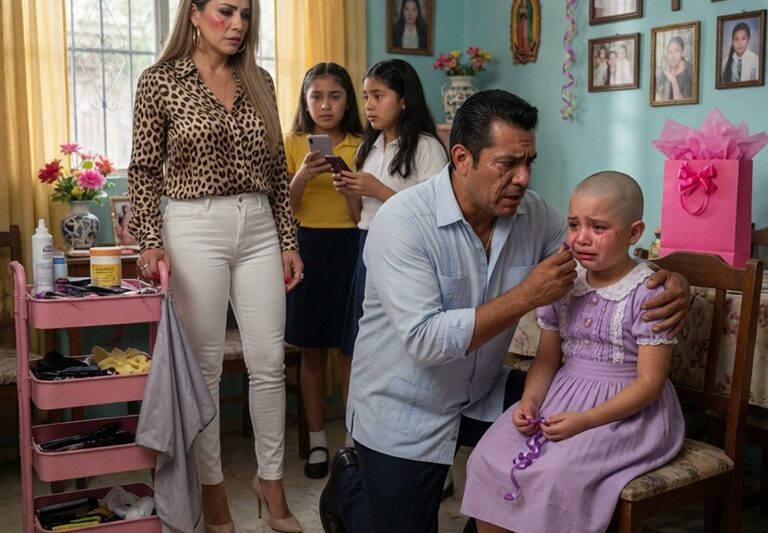 Mi Hermana Le Rapó la Cabeza a Mi Hija de 7 Años Antes de una Fiesta de Cumpleaños y se Burló de Ella… “Ahora Te Pareces a Tu Fracasado Papá.” Pero Jamás Imaginó lo que Pasaría con su Casa
