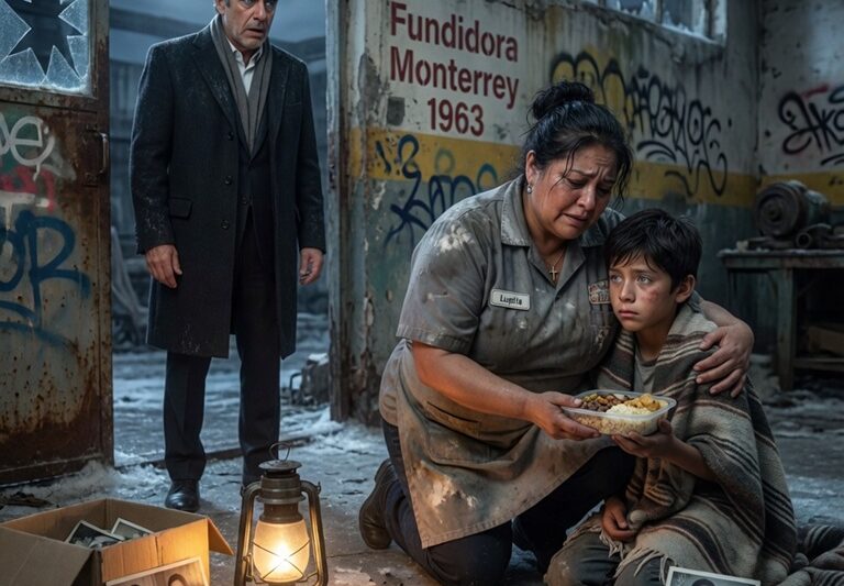 Él descubrió a su empleada doméstica robando las sobras de la cena, la siguió en la noche más fría de Monterrey… y encontró al niño que su propio imperio había enterrado vivo