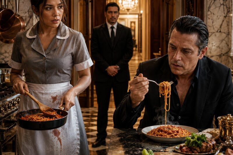 El jefe del cártel que nunca sonreía probó su pasta de ajo quemado, y entonces toda la ciudad descubrió quién era realmente dueña de su corazón
