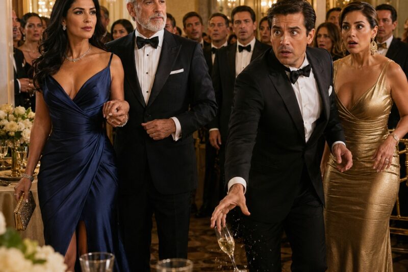ÉL DEJÓ A SU ESPOSA EN LA GALA POR SU AMANTE… Y LUEGO LA VIO SENTARSE JUNTO AL HOMBRE QUE PODÍA DESTRUIRLO