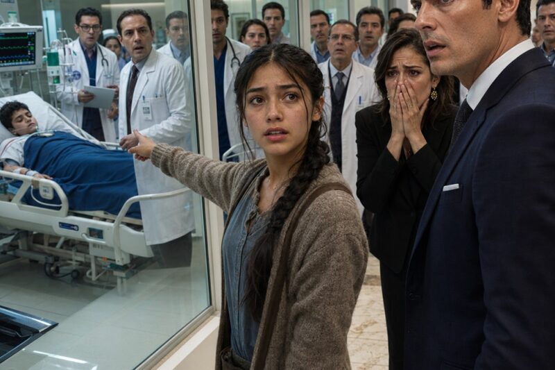 Diecisiete Especialistas No Pudieron Salvar al Hijo del Multimillonario… Hasta Que la Hija de la Empleada de Limpieza Vio lo Que Estaba Escondido en Su Garganta