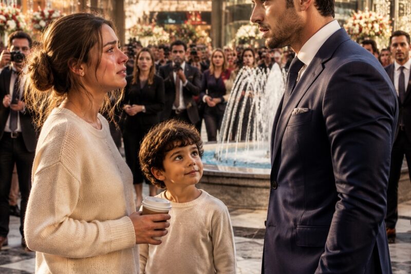 Cinco años después de desaparecer de su vida, el millonario la vio en la inauguración de su centro comercial… y el niño que estaba a su lado tenía sus mismos ojos
