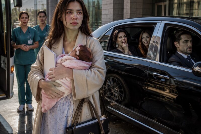 ACABABA DE SALIR DEL HOSPITAL DESPUÉS DE DAR A LUZ CUANDO MI ESPOSO ME OBLIGÓ A REGRESAR EN AUTOBÚS MIENTRAS ÉL SE LLEVABA EL MAYBACH Y A TODA SU FAMILIA A COMER CABRITO… DOS HORAS DESPUÉS QUEBRÓ, Y LA VERDAD SOBRE MI IDENTIDAD ATERRÓ A TODA SU FAMILIA