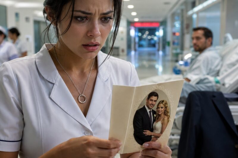 LA ENFERMERA POBRE CREYÓ HABER ENTERRADO A SU ESPOSO HACE TRES AÑOS, HASTA QUE UNA INVITACIÓN DE BODA CAYÓ DEL SACO DE UN PACIENTE Y REVELÓ LA MENTIRA MILLONARIA QUE ÉL CONSTRUYÓ CON SUS SACRIFICIOS