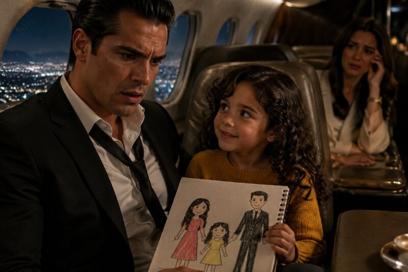 El Jefe Más Temido De Monterrey Se Sentó Junto A Una Niña En Un Avión… Sin Saber Que La Pequeña Que No Dejaba De Hacerle Preguntas Era Su Propia Hija
