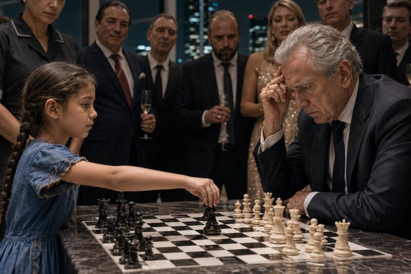 El Multimillonario Invitó a la Hija de Su Empleada Doméstica a Jugar Ajedrez Como Una Broma… Y Jamás Imaginó la Jugada Maestra Que Lo Haría Temblar