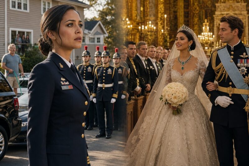 MI HERMANA CREYÓ QUE MI UNIFORME DE LA MARINA ARRUINARÍA SU BODA REAL. ASÍ QUE ME BORRÓ DE LA LISTA DE INVITADOS, SONRIÓ ANTE LAS CÁMARAS Y FINGIÓ QUE YO NO EXISTÍA. PERO TRES HORAS DESPUÉS DE ENTRAR EN LA CAPILLA DEL PALACIO, SEIS GUARDIAS REALES APARECIERON FRENTE A MI CASA EN VIRGINIA… Y EL SECRETO QUE HABÍA ENTERRADO DURANTE AÑOS COMENZÓ A DESMORONARSE.