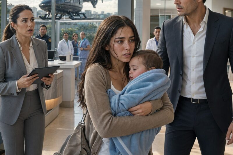 Quince meses después del divorcio llevé a mi bebé convulsionando al hospital… y su padre llegó en helicóptero con la verdad que todos habían enterrado