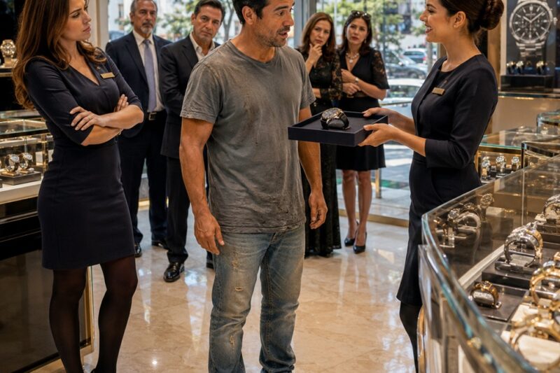 El Multimillonario Fingió Ser Pobre Dentro de Su Propia Joyería de Relojes de Lujo—Y Una Empleada Bondadosa Le Enseñó una Lección que el Dinero Jamás Podría Comprar
