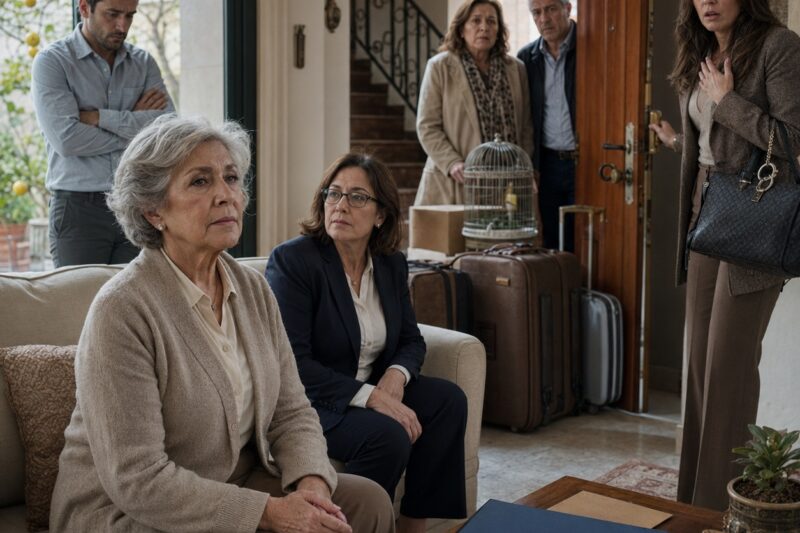 MI NUERA QUISO ECHARME DE MI DORMITORIO PARA INSTALAR A SUS PADRES Y MANDARME AL CUARTO DE LA LAVANDERÍA, PERO EL DOMINGO LAS MALETAS YA ESTABAN EN LA PUERTA CUANDO MI ABOGADA PUSO LA ESCRITURA DE LA CASA SOBRE LA MESA