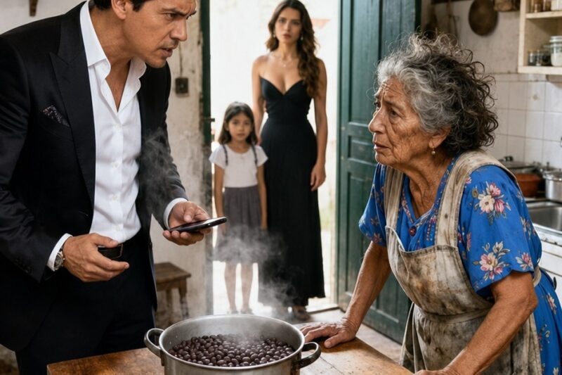 Mi hijo millonario vio mis frijoles de Navidad y descubrió que su esposa me había robado 50,000 pesos cada mes